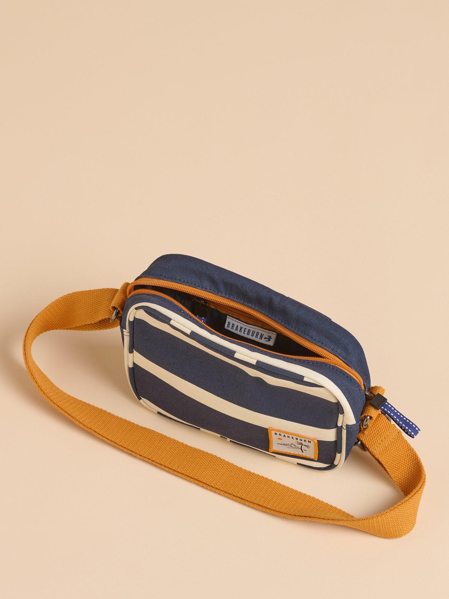 Product image 3 of 4, which shows Brakeburn Harbour Stripe Medium Crossbody Bag, Navy