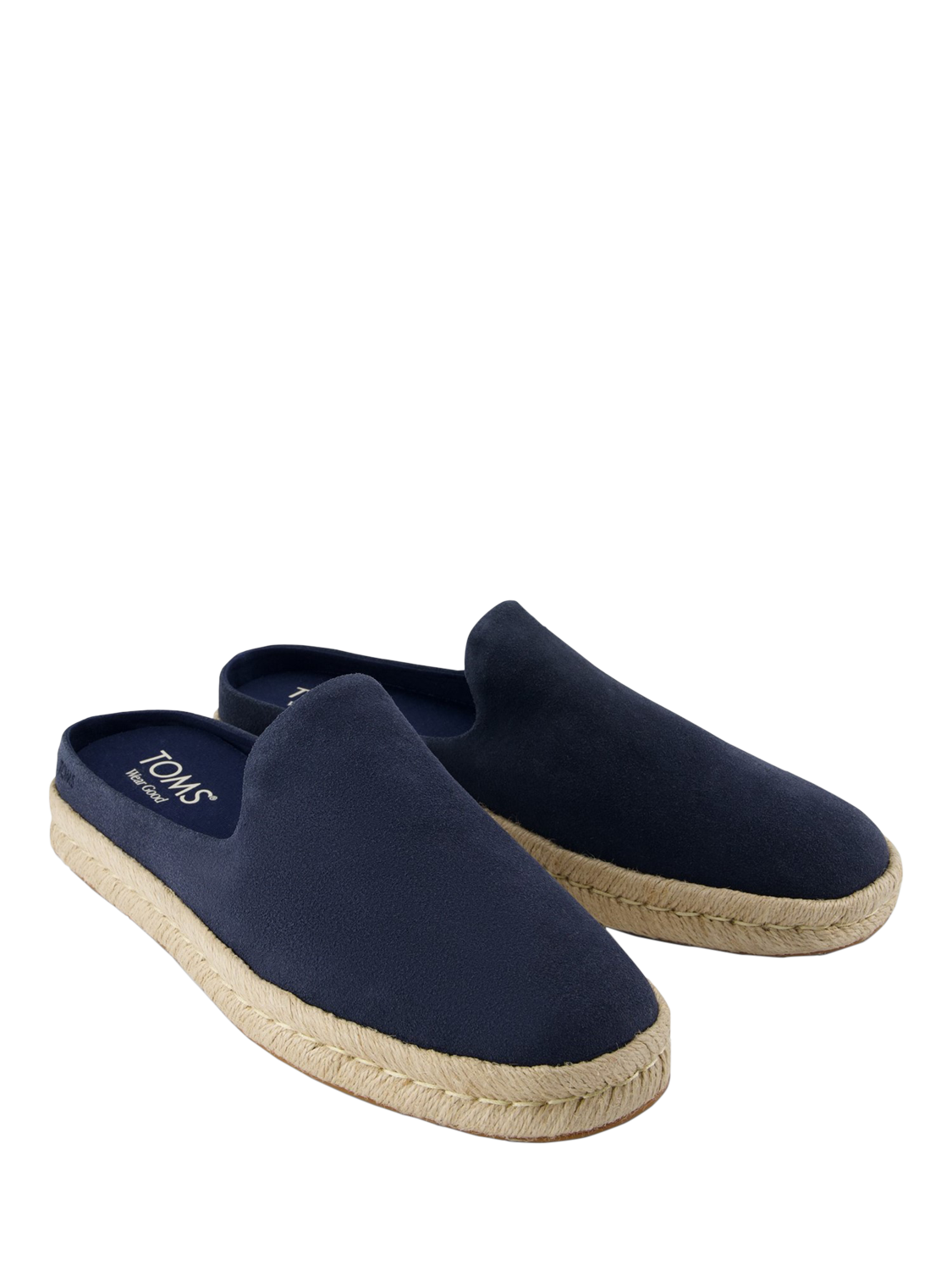 Product image 2 of 5, which shows TOMS Santiago Mule Espadrilles, Navy, 7