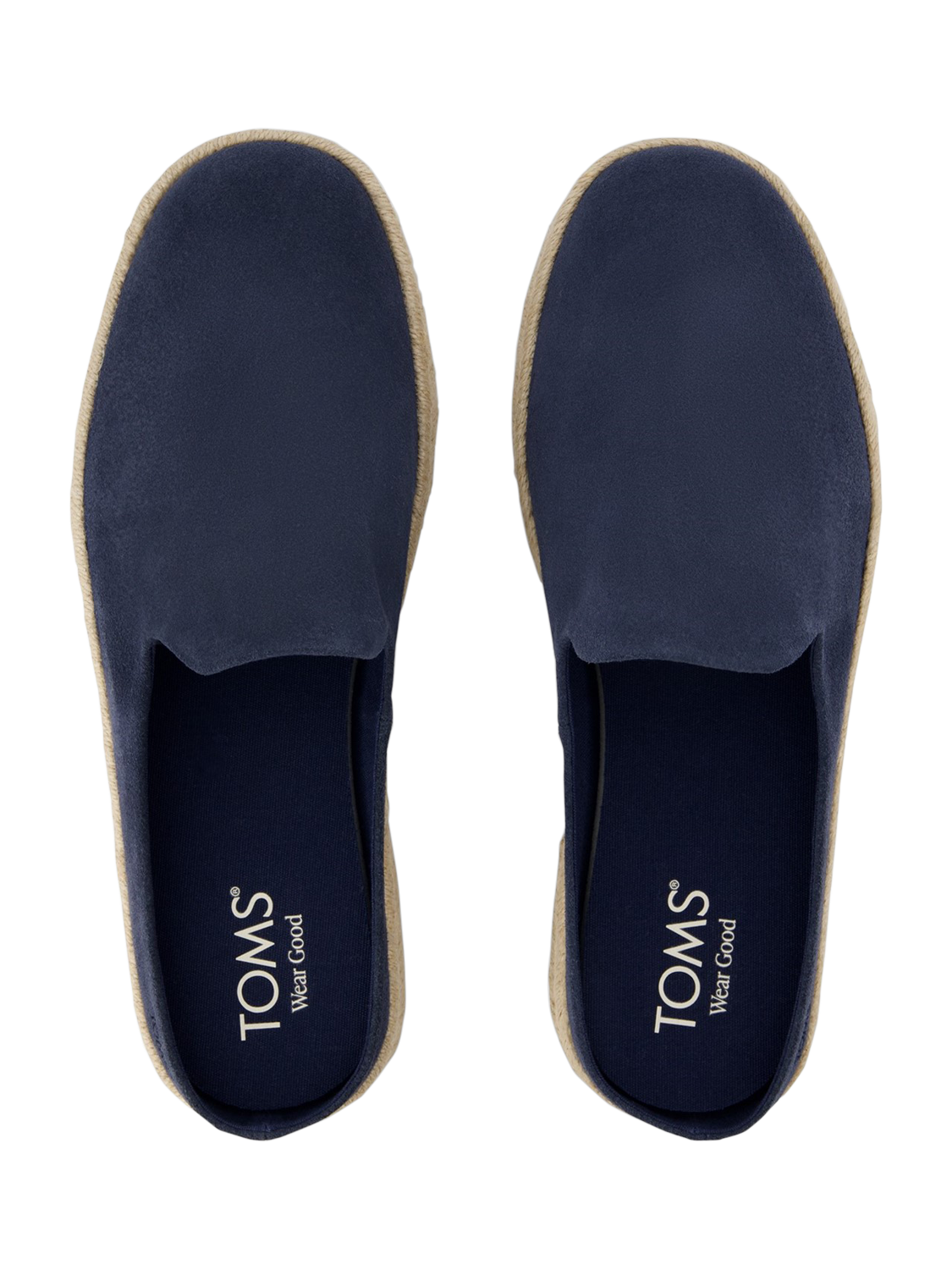 Product image 5 of 5, which shows TOMS Santiago Mule Espadrilles, Navy, 7