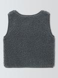 John Lewis Baby Fleece Gilet, Charcoal