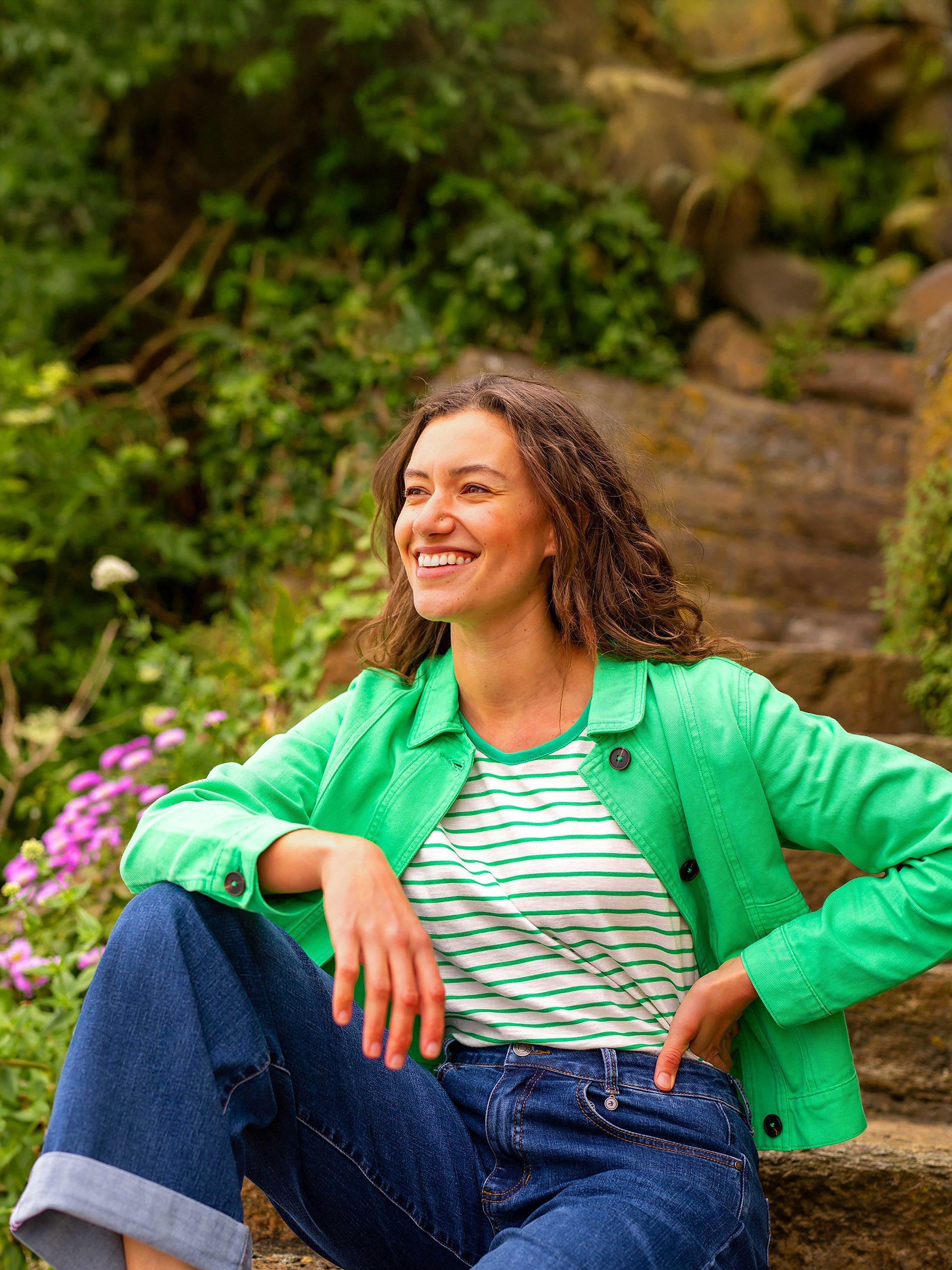 Product image 1 of 7, which shows Brakeburn Boxy Utility Jacket, Green, 8