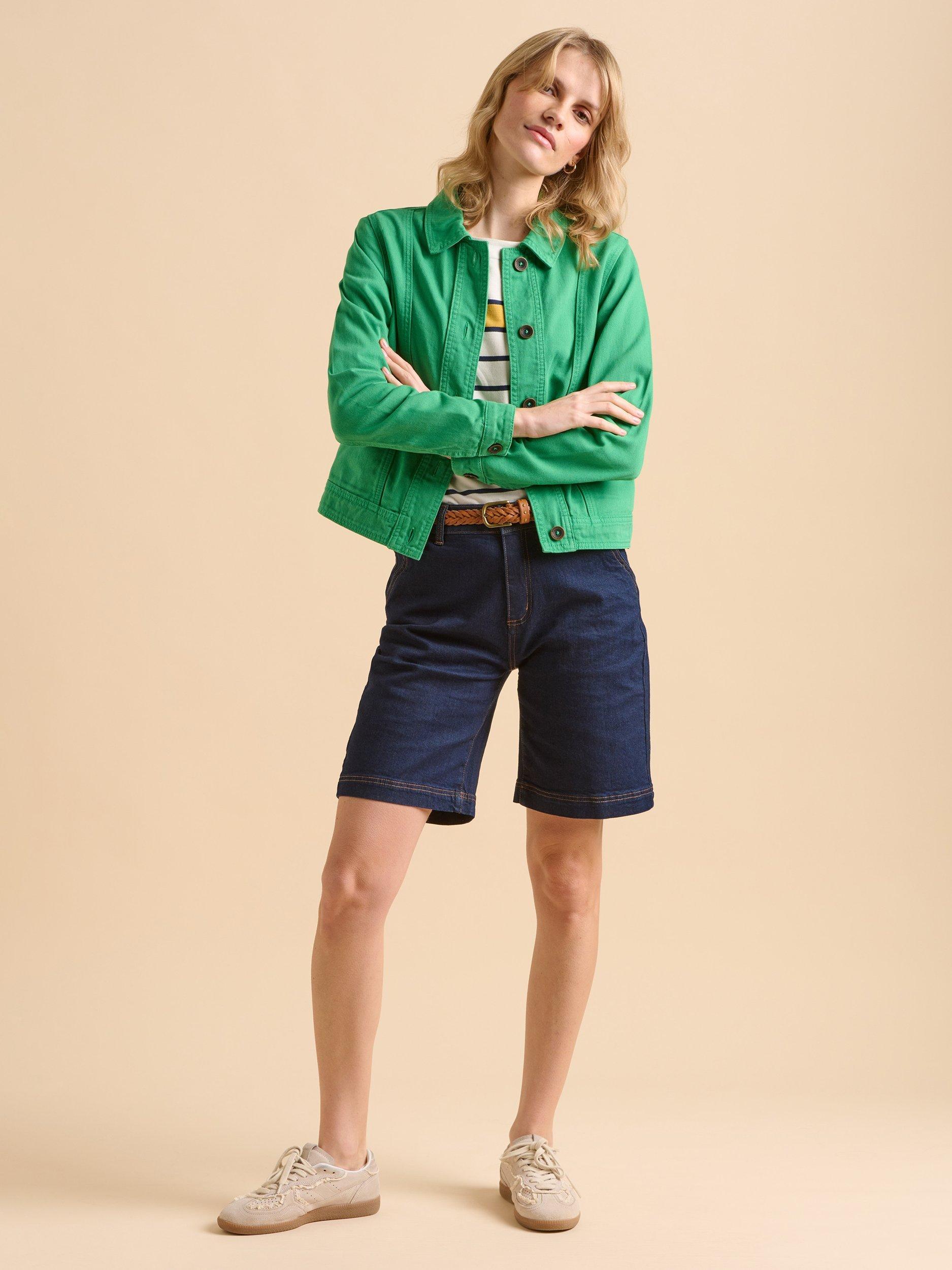 Product image 2 of 7, which shows Brakeburn Boxy Utility Jacket, Green, 8