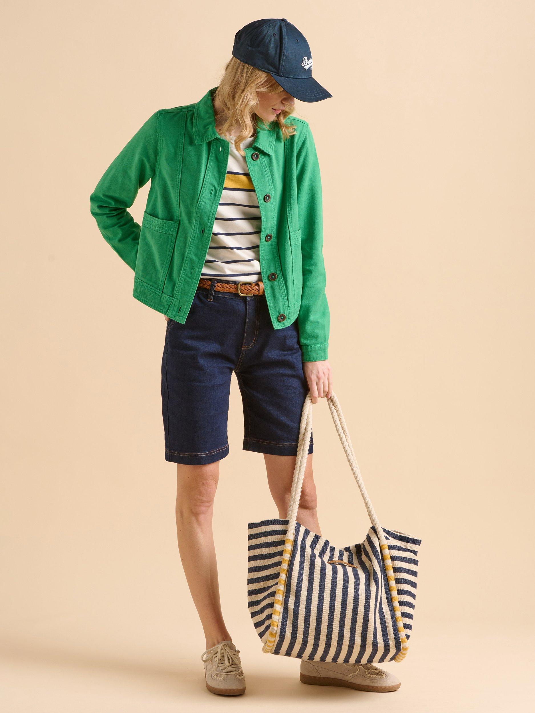 Product image 7 of 7, which shows Brakeburn Boxy Utility Jacket, Green, 8