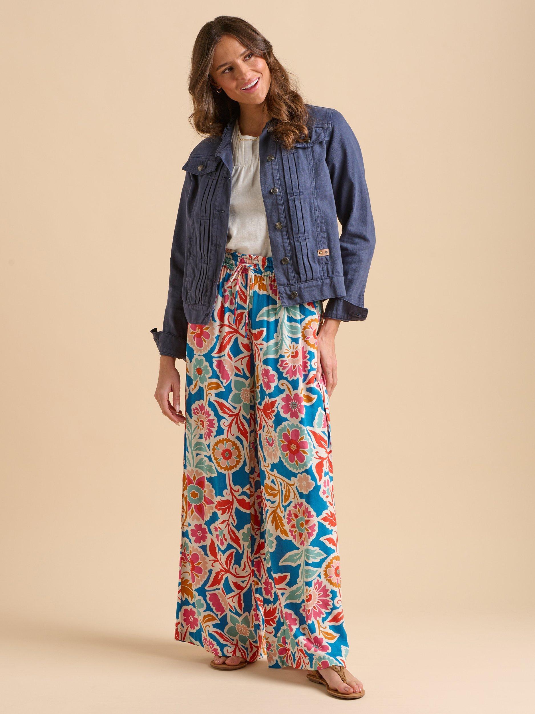 Product image 1 of 6, which shows Brakeburn Ruffle Neck Jacket, Navy, 8
