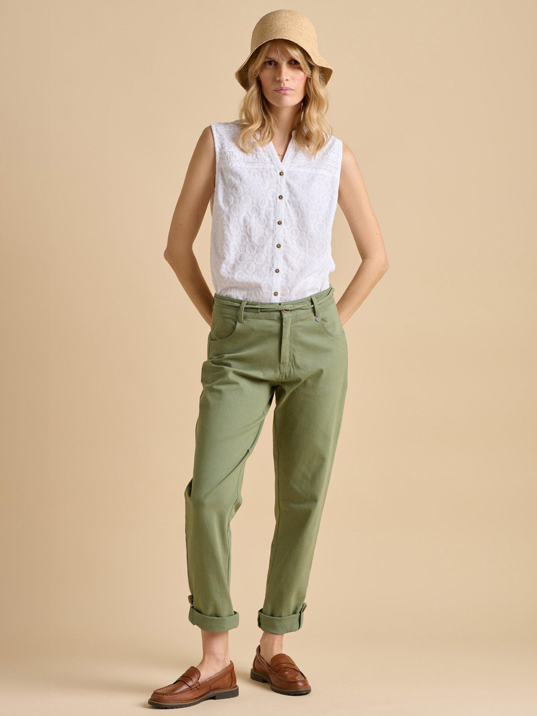 Product image 5 of 5, which shows Brakeburn Buoy Textured Sleeveless Shirt, White, 8