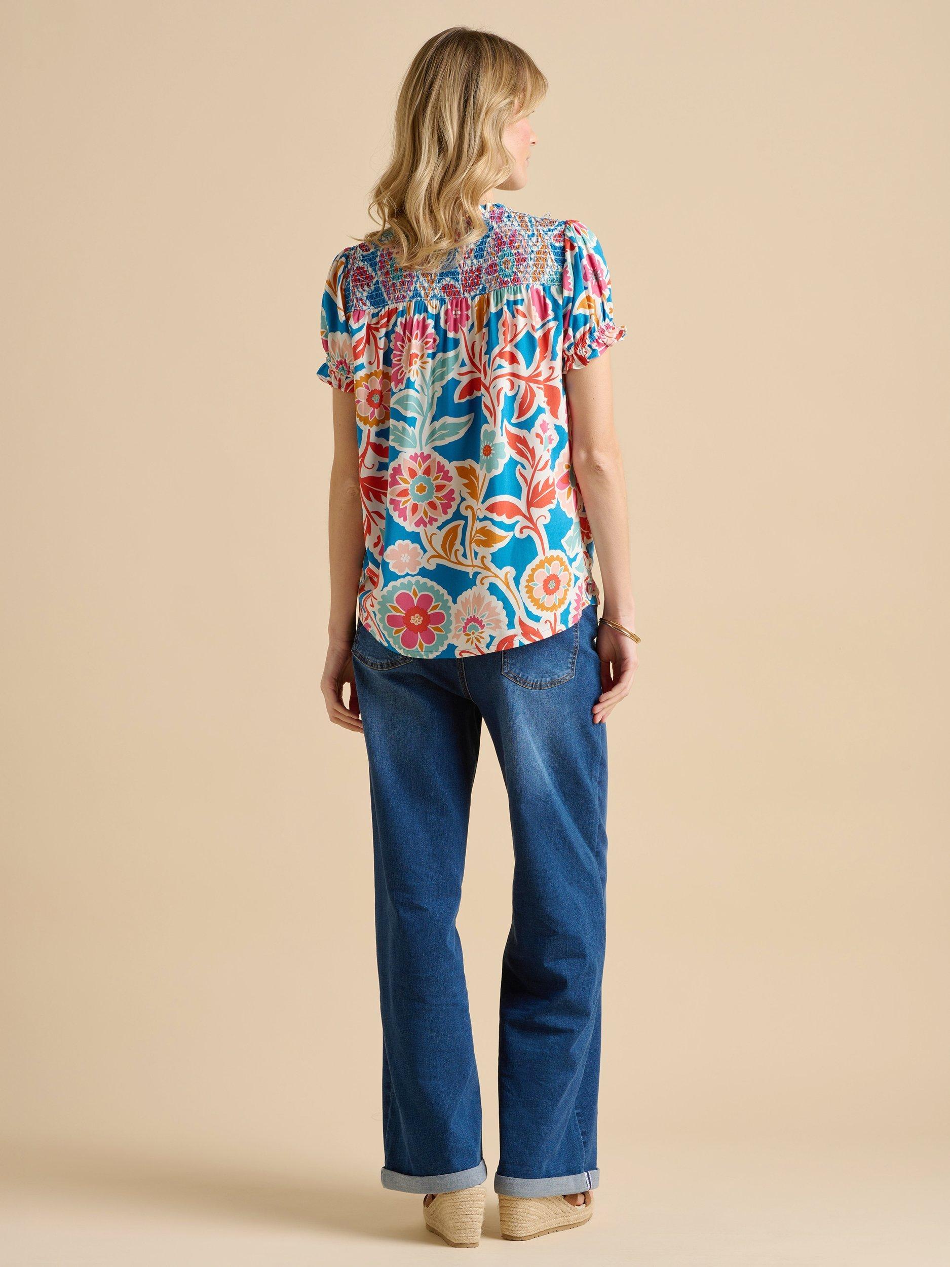 Product image 2 of 5, which shows Brakeburn Full Bloom Blouse, Multi, 8