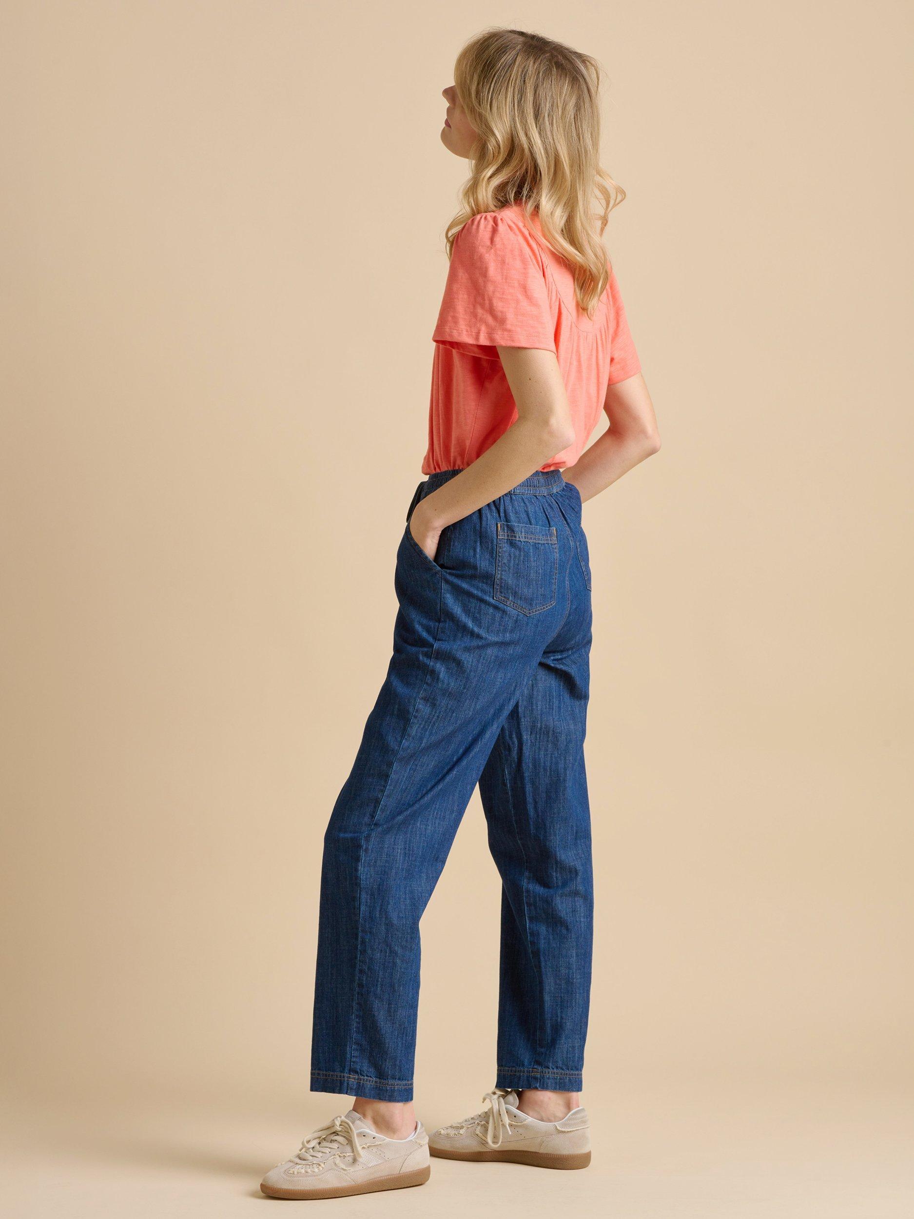 Product image 2 of 5, which shows Brakeburn Nina Jersey Blouse, Coral, 8