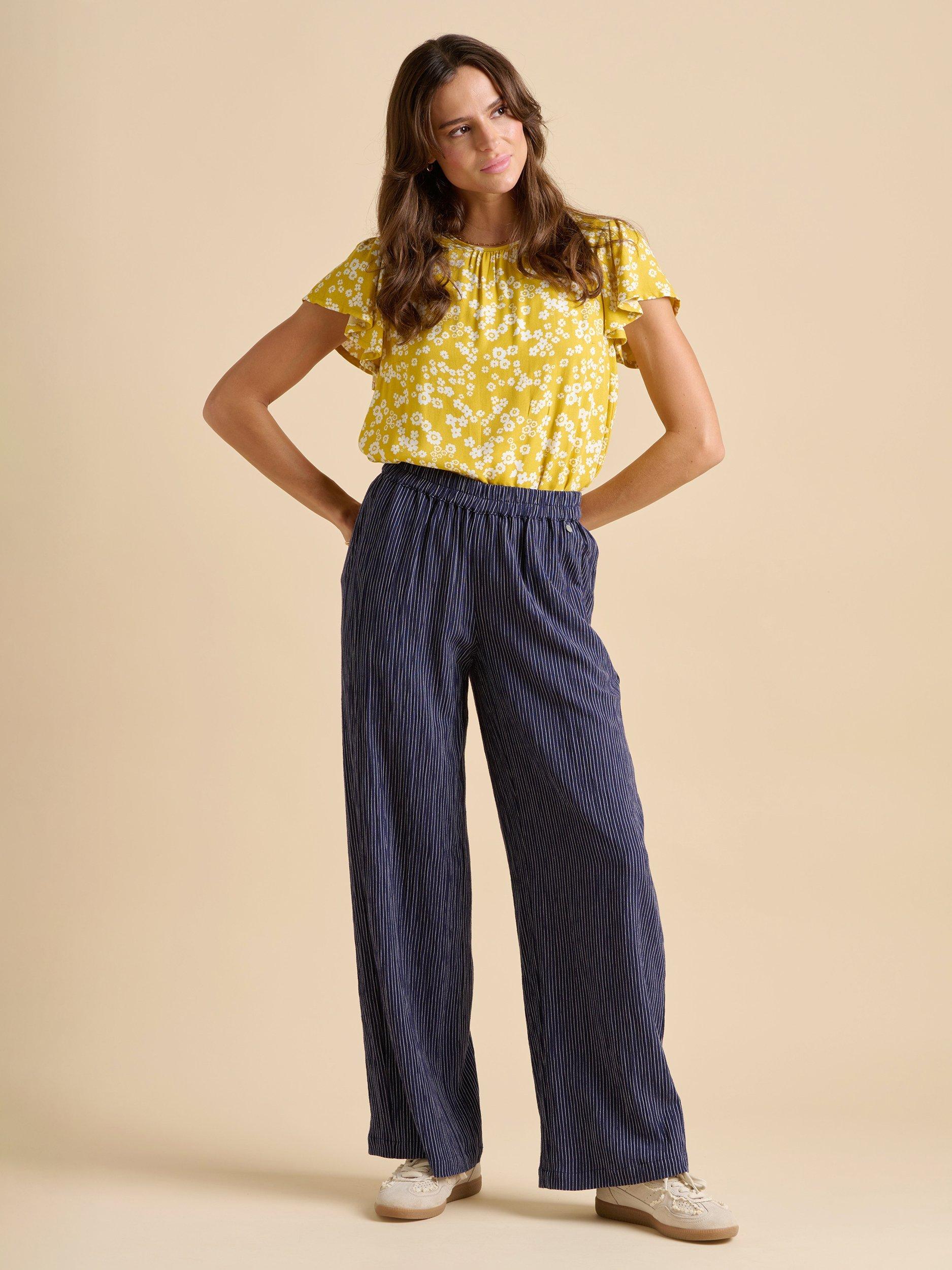 Product image 1 of 6, which shows Brakeburn Summer Ditsy Print Blouse, Yellow, 8