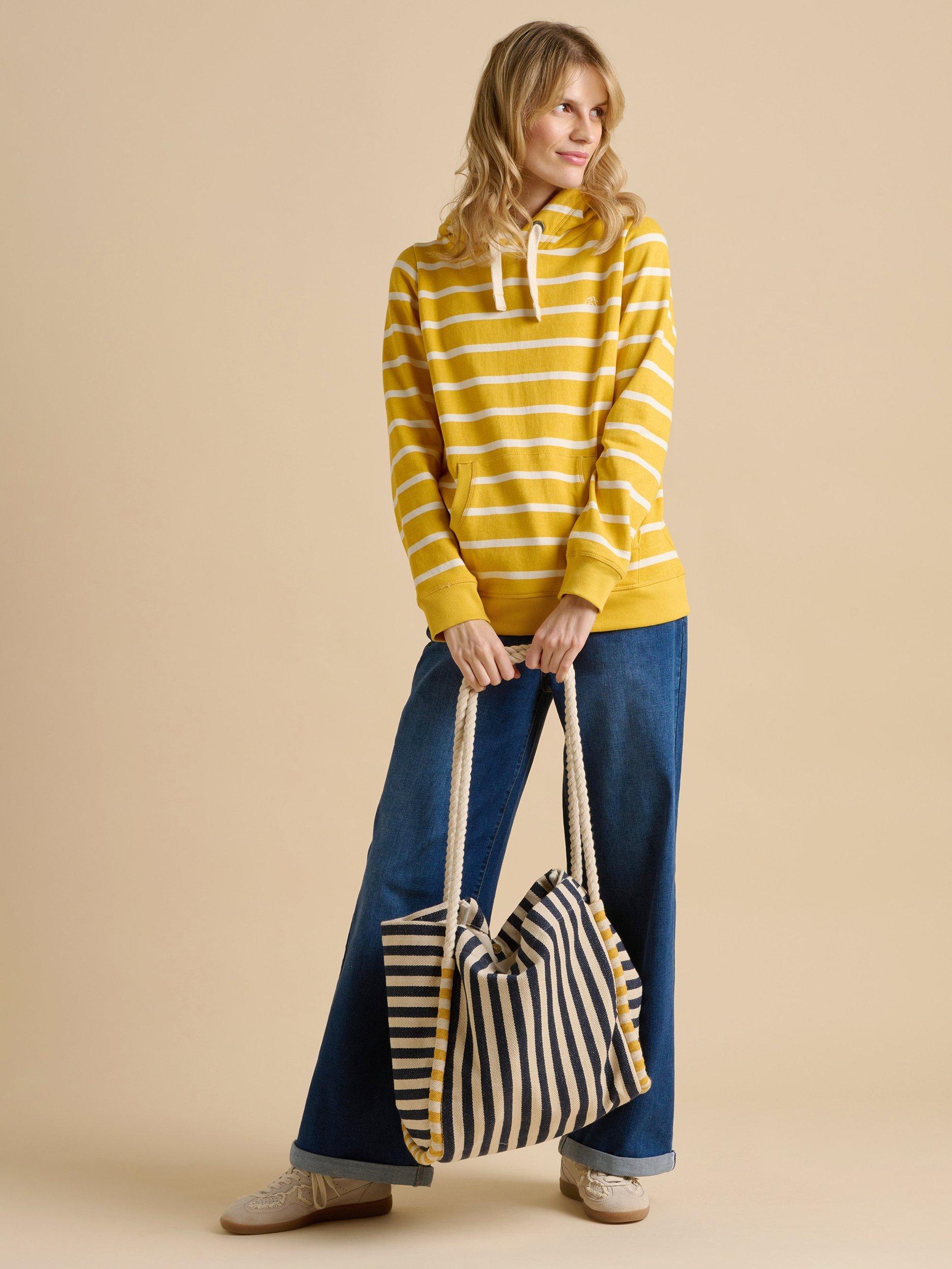 Striped Sweatshirt Brakeburn Cowl Neck Sweater Brakeburn Cotton