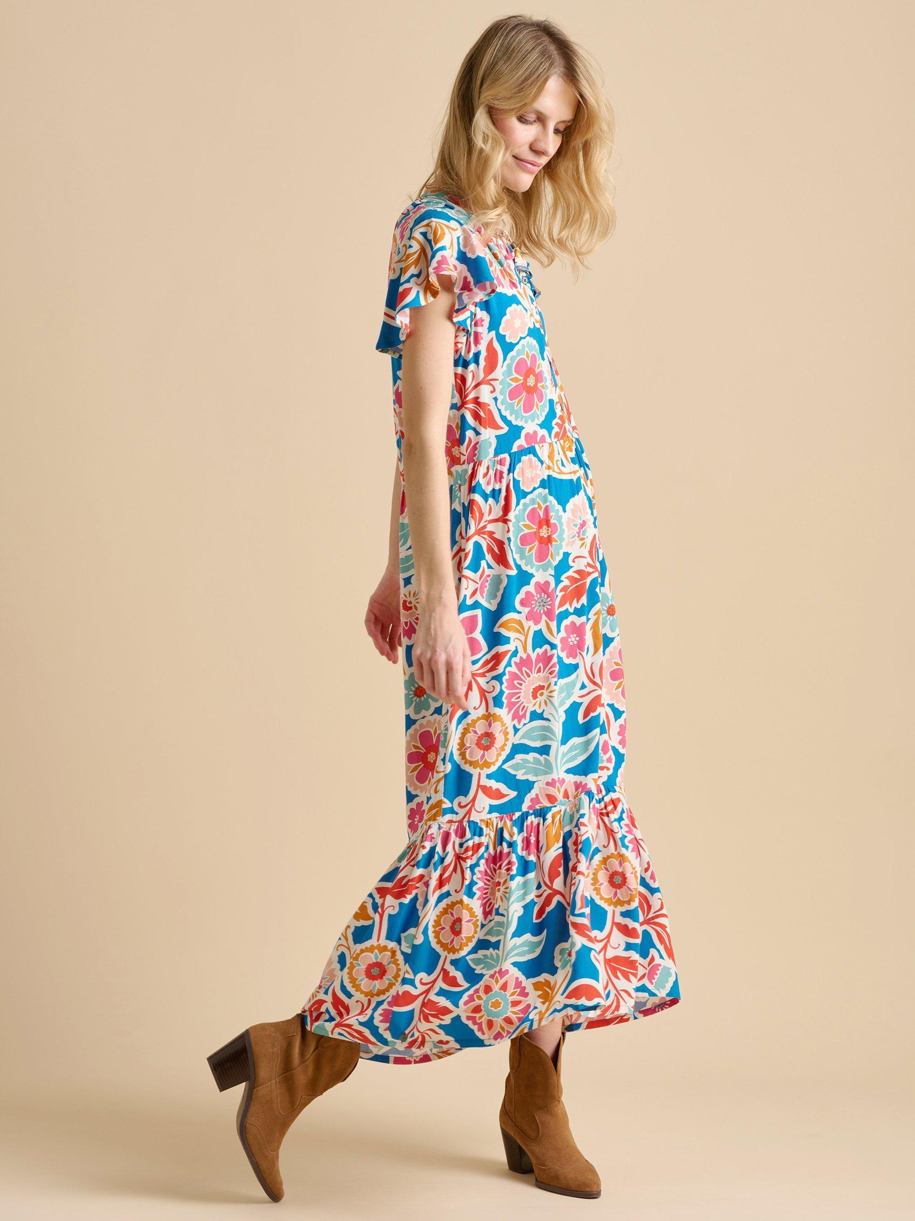 Product image 3 of 6, which shows Brakeburn Full Bloom Maxi Dress, Multi, 8