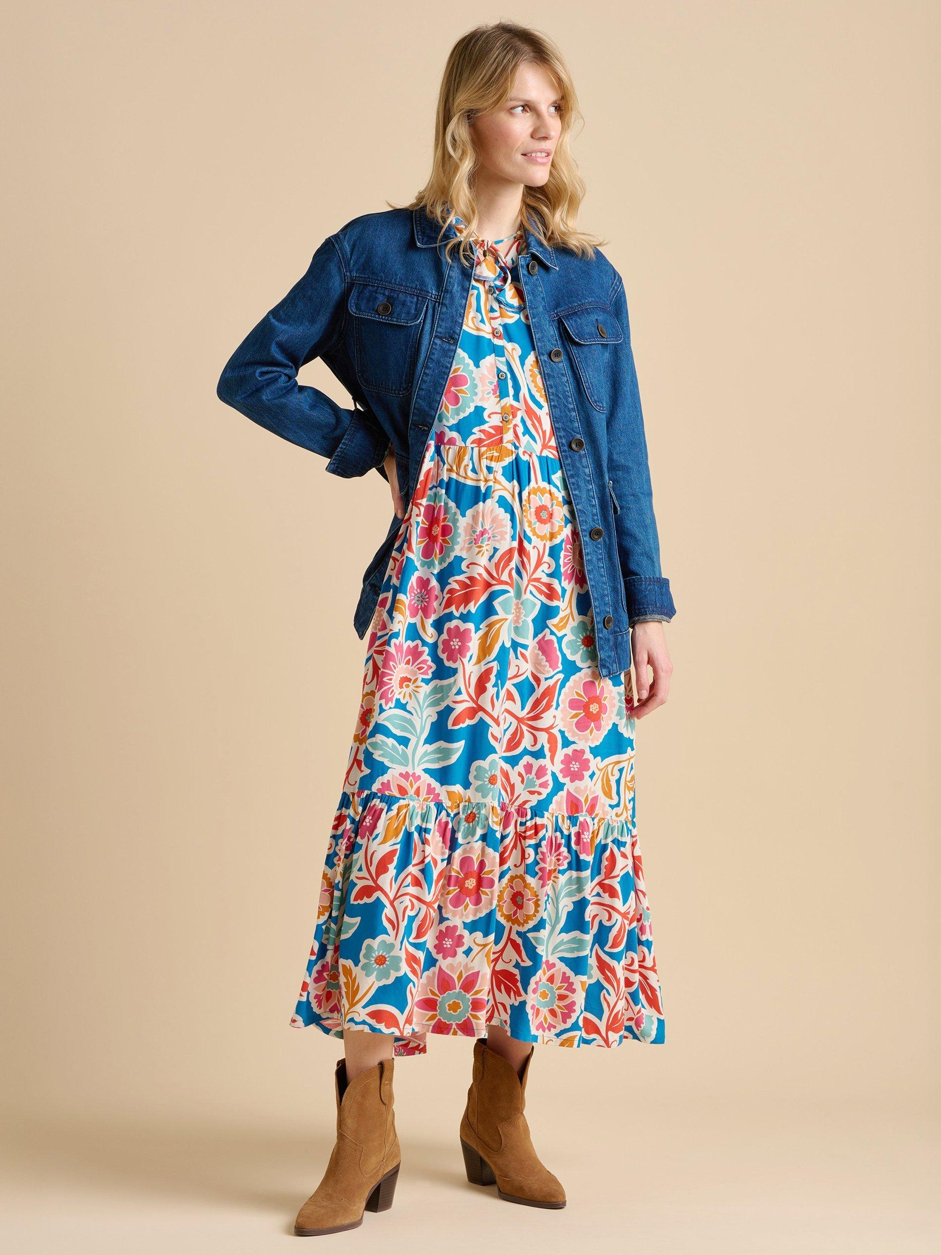 Product image 4 of 6, which shows Brakeburn Full Bloom Maxi Dress, Multi, 8