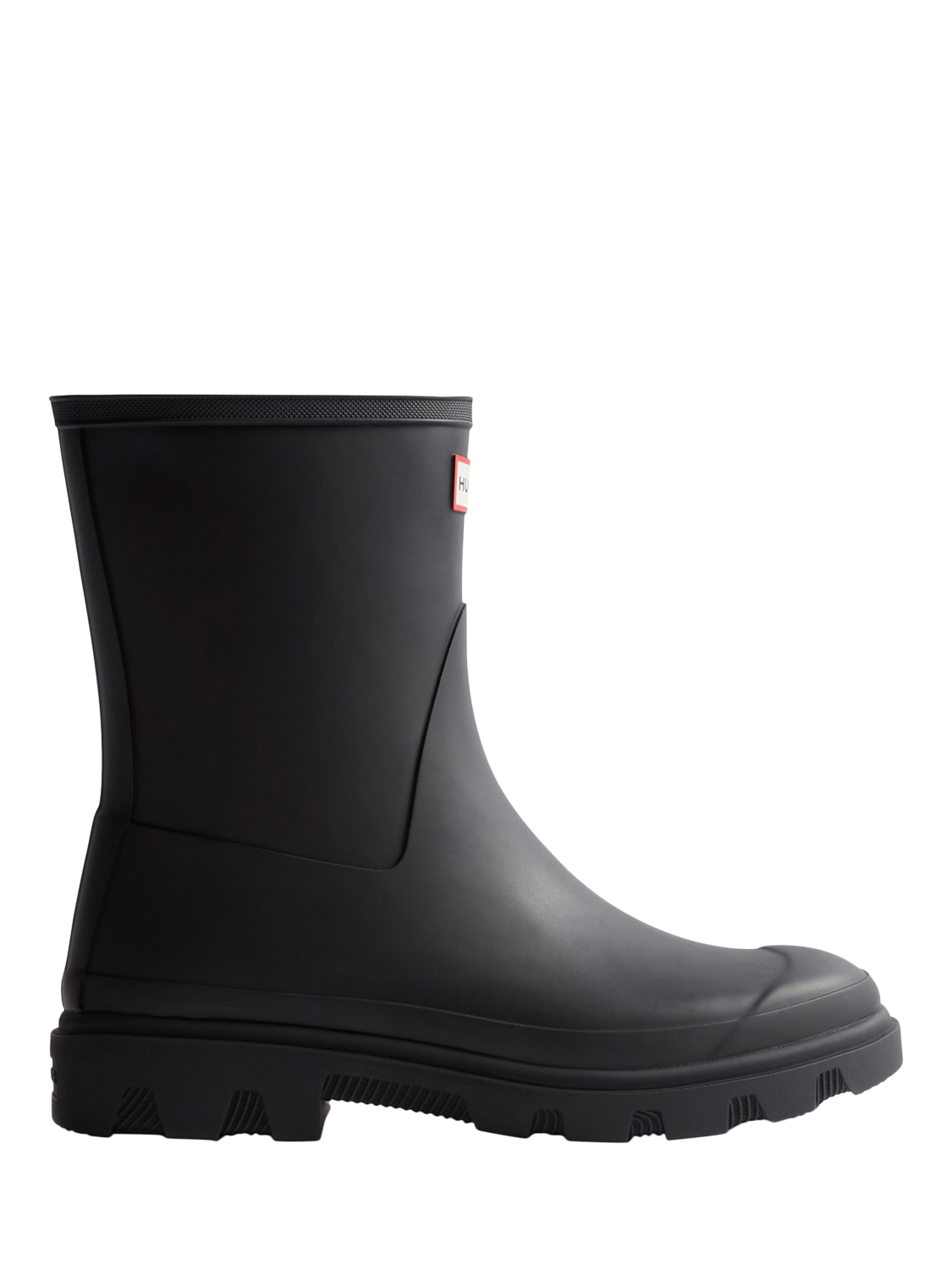 Product image 1 of 4, which shows Hunter Downpour Short Wellington Boots, Black, 8