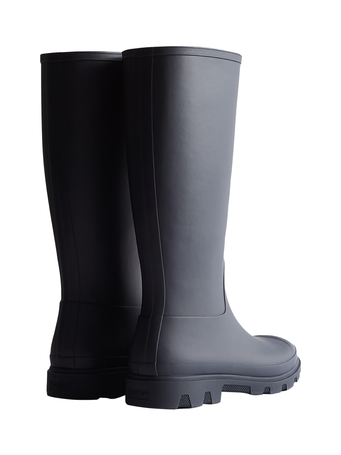 Product image 3 of 4, which shows Hunter Downpour Tall Wellington Boots, Navy, 8