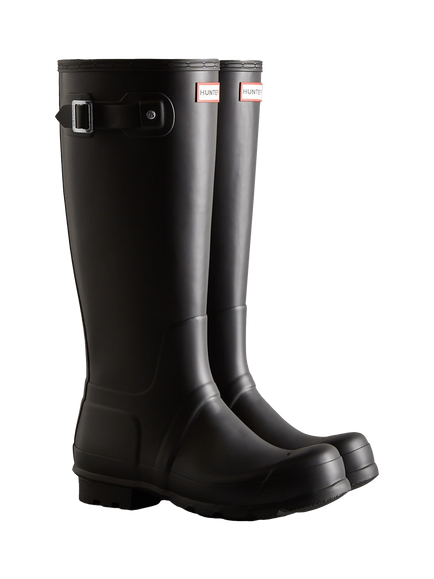 Hunter Original Tall Wellington Boots - view 2, Black