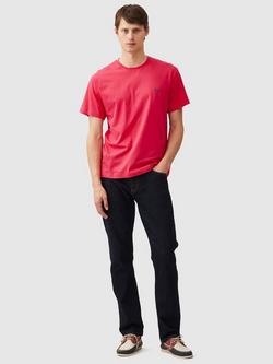 Rodd & Gunn The Gunn Cotton Slim Fit Short Sleeve T-Shirt - view 2, Electric Pink