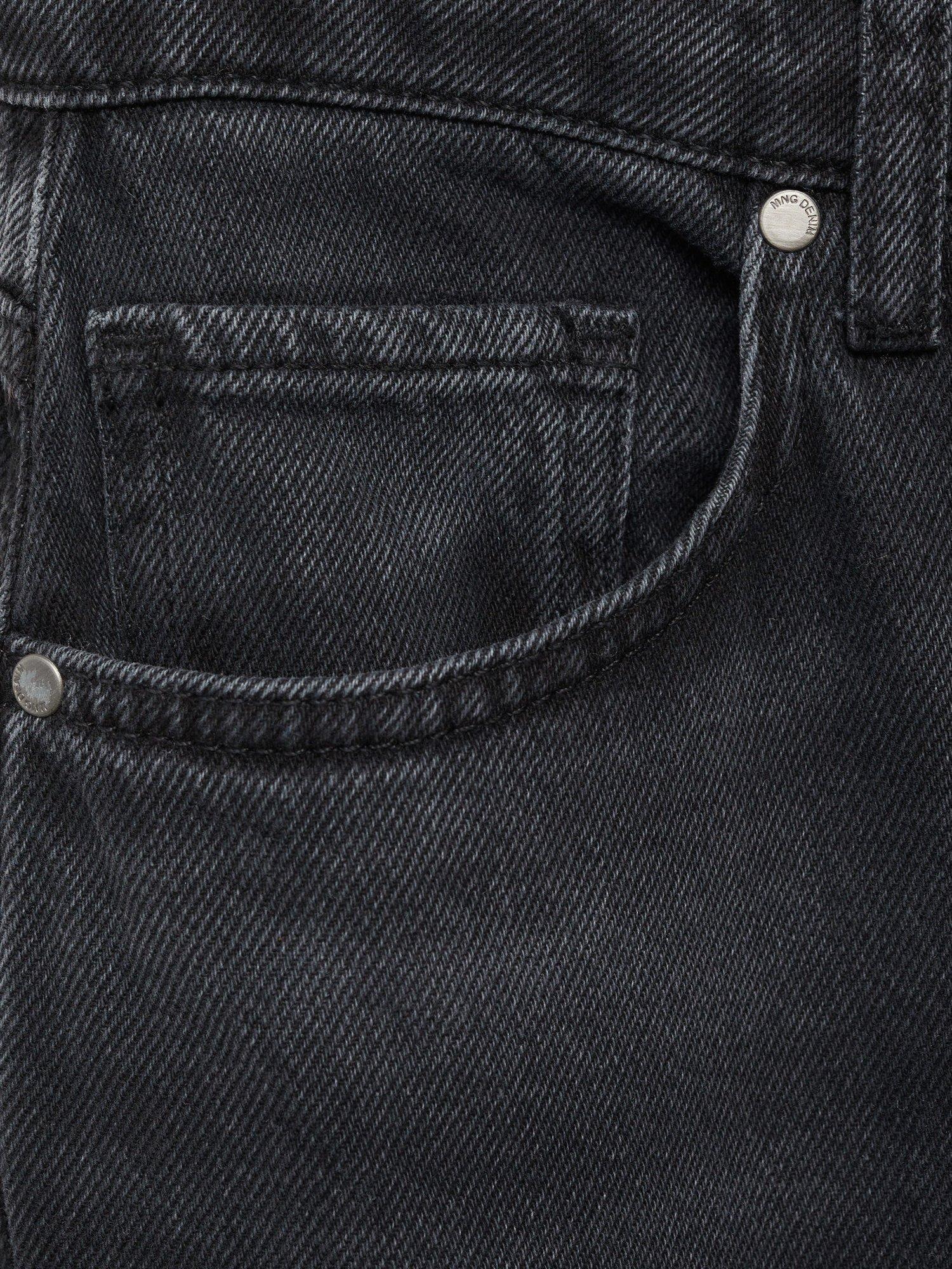Product image 5 of 7, which shows Mango Daphne High Rise Wide Leg Jeans, Open Grey, 10