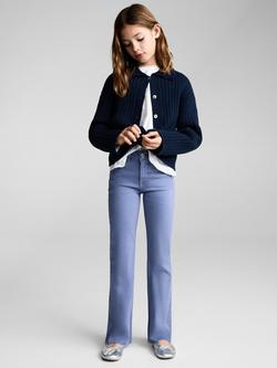 Mango Kids' Flared Jeans, Medium Blue - view 2, Medium Blue