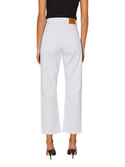 Malina Alexa High Waist Pure Organic Cotton Denim Jeans, White - view 2, White