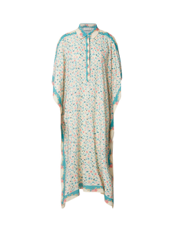 Malina Mollie Print Kaftan, Multi - view 2, Multi
