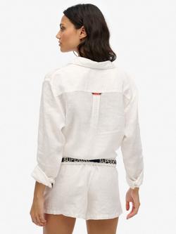 Superdry Pure Linen Shorts - view 2, White