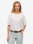 Superdry Studios Dropped Shoulder T-Shirt, Optic White