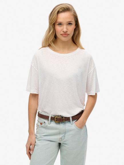 Superdry Studios Dropped Shoulder T-Shirt, Optic White, Optic White