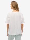Superdry Studios Dropped Shoulder T-Shirt, Optic White