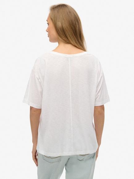 Superdry Studios Dropped Shoulder T-Shirt, Optic White - view 2, Optic White