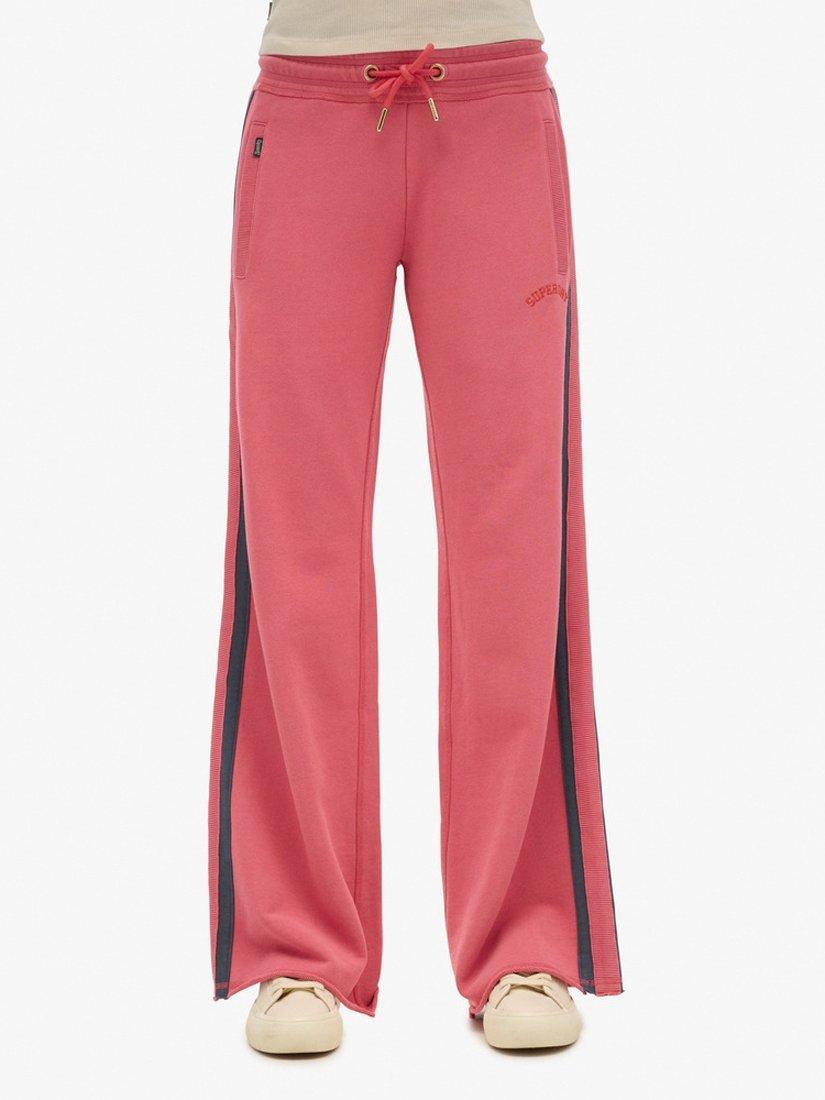 Product image 2 of 4, which shows Superdry Athletic Essentials Logo Straight Joggers, Holly Berry Red, 6