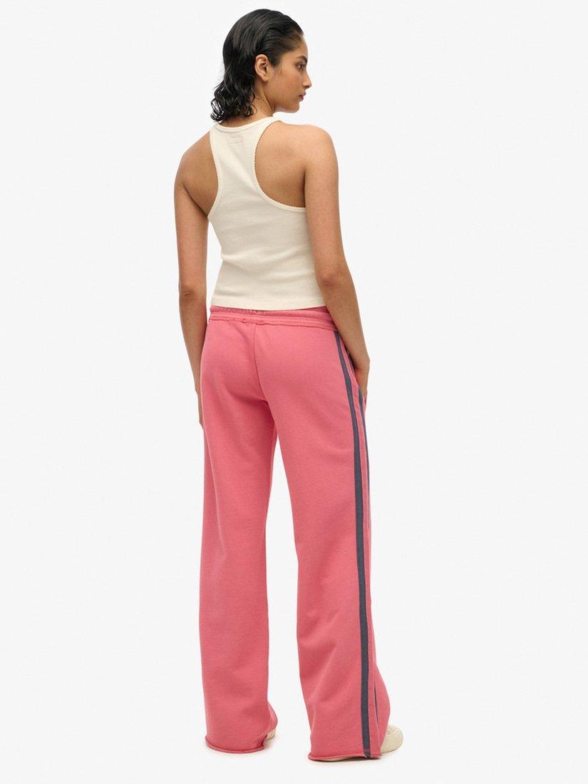 Product image 4 of 4, which shows Superdry Athletic Essentials Logo Straight Joggers, Holly Berry Red, 6