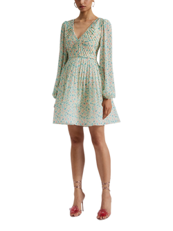 Malina Estelle Floral Mini Dress, Multi, Multi