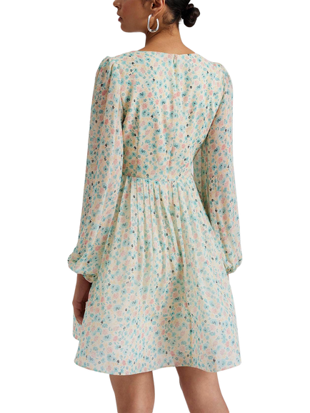Malina Estelle Floral Mini Dress, Multi - view 2, Multi