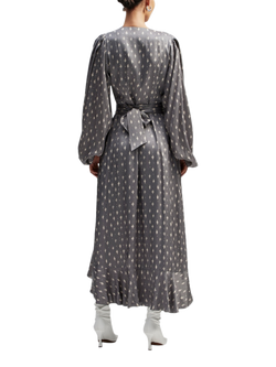 Malina Blossom Wrap Midi Dress, Astra - view 2, Astra