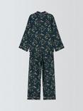 John Lewis Kids' Dragonfly Satin Pyjama Set & Scrunchie, Navy