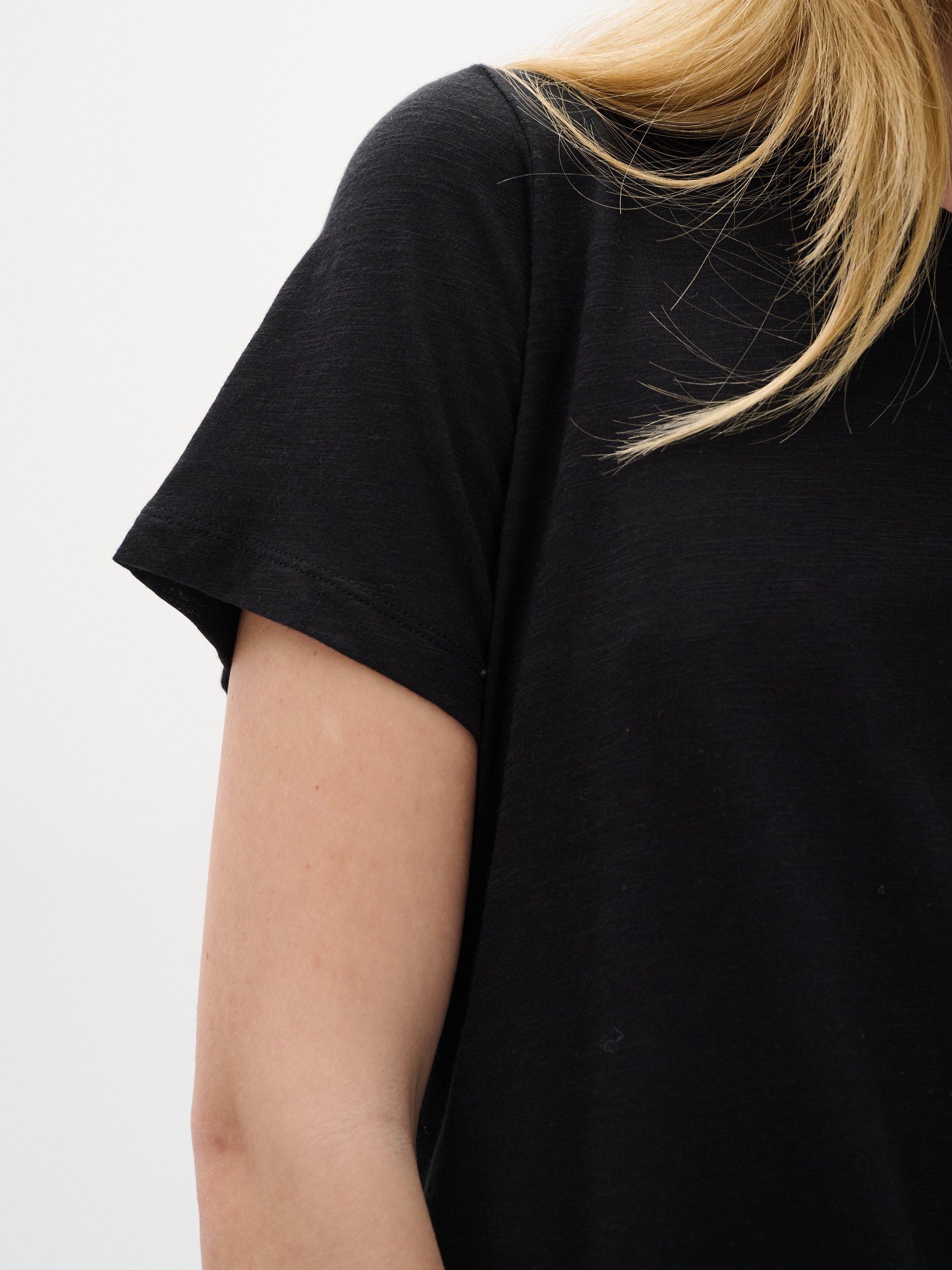 Product image 3 of 6, which shows InWear Alma Plain T-Shirt, Black, XS