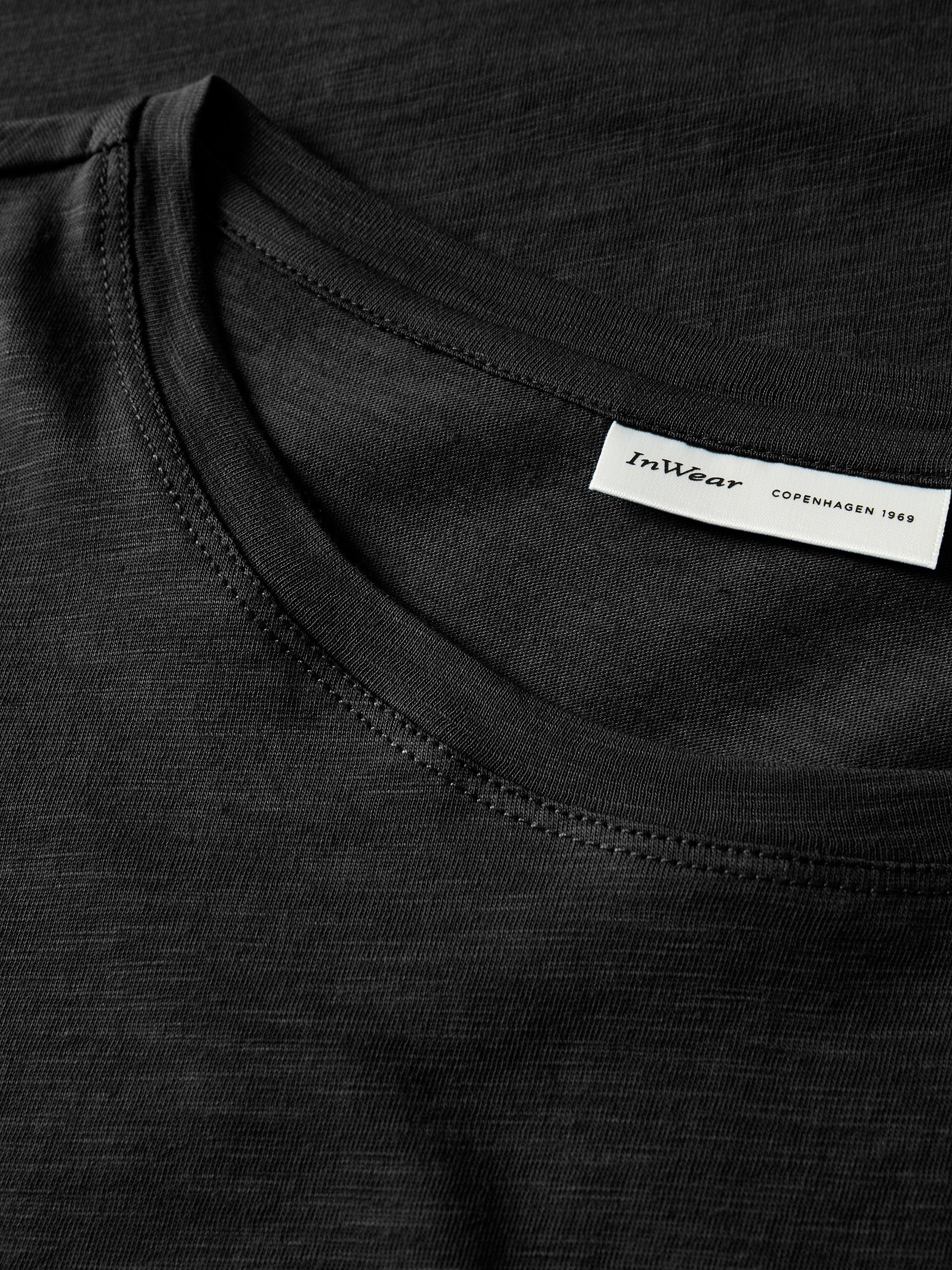 Product image 6 of 6, which shows InWear Alma Plain T-Shirt, Black, XS