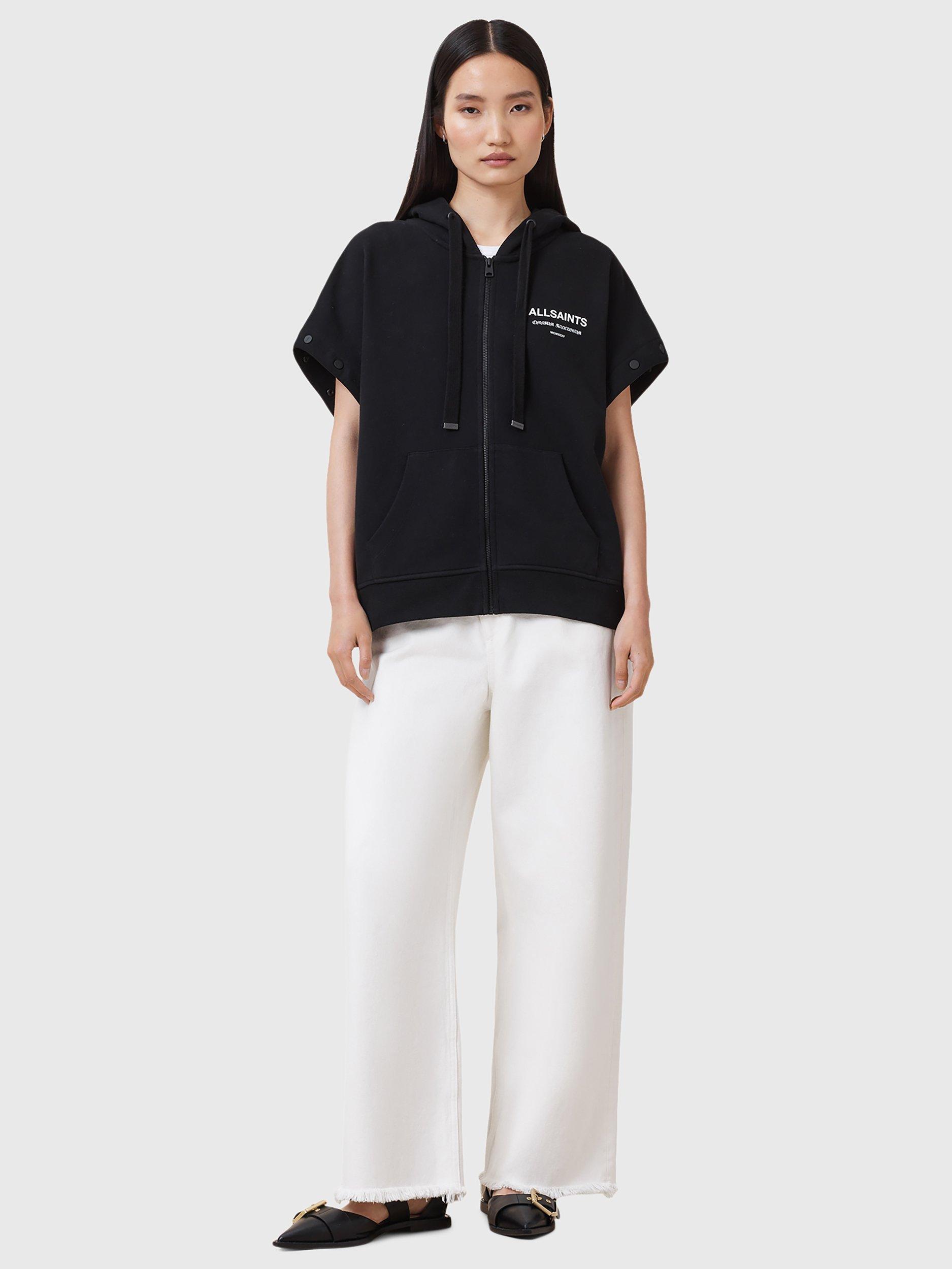 Product image 8 of 10, which shows AllSaints Omnium Amphia Pure Organic Cotton Hoodie, Black, L