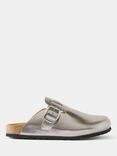 Mint Velvet  Roz Metallic Clogs, Silver