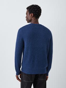 Kin Fluffy Crew Neck Jumper - view 2, French Navy
