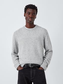 Kin Fluffy Crew Neck Jumper, Grey
