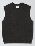 Kin Fluffy Cew Neck Sleeveless Jumper