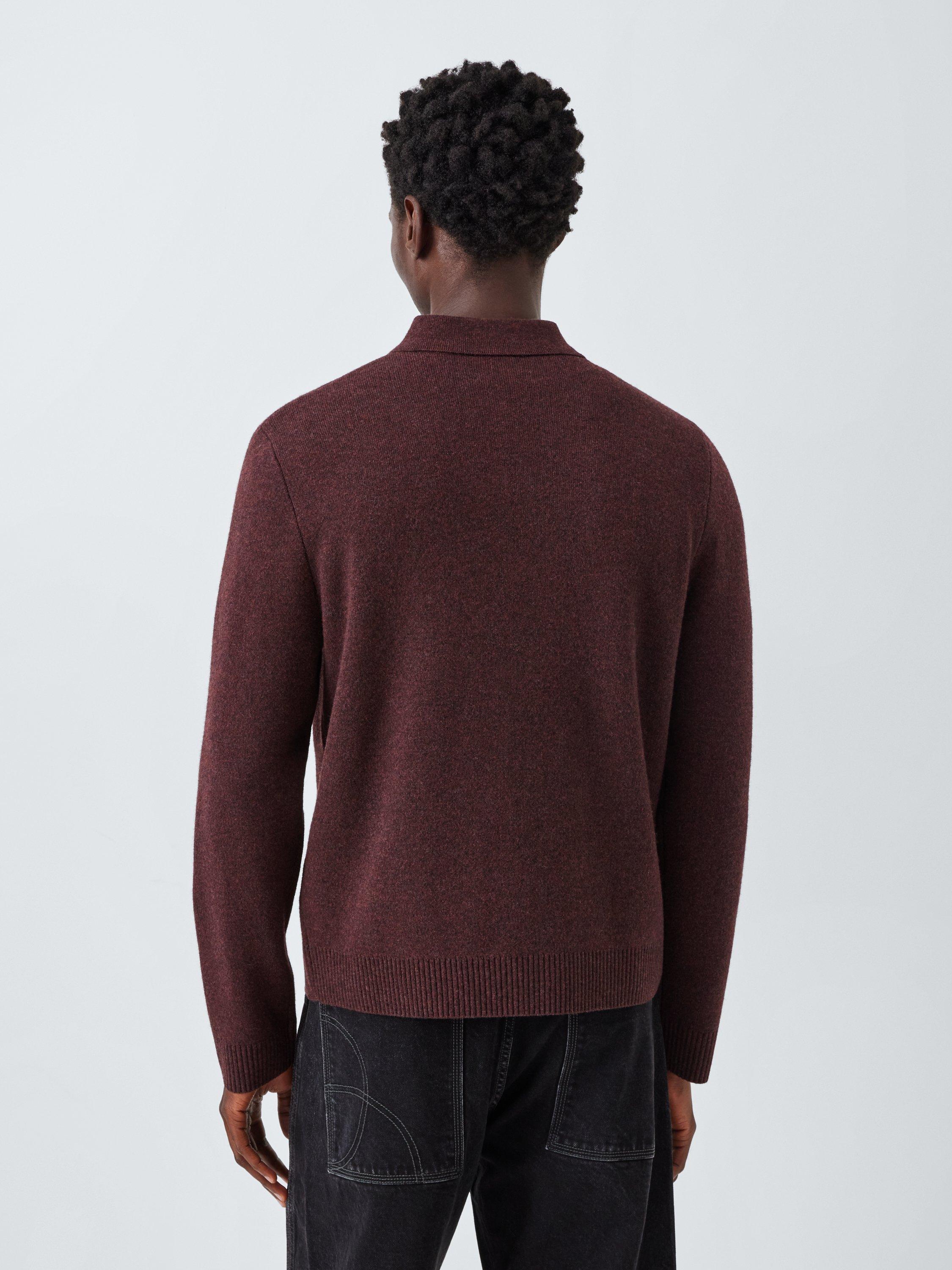 Product image 2 of 6, which shows Kin Lambswool Blend Zip Through Cardigan, Woodrush, M