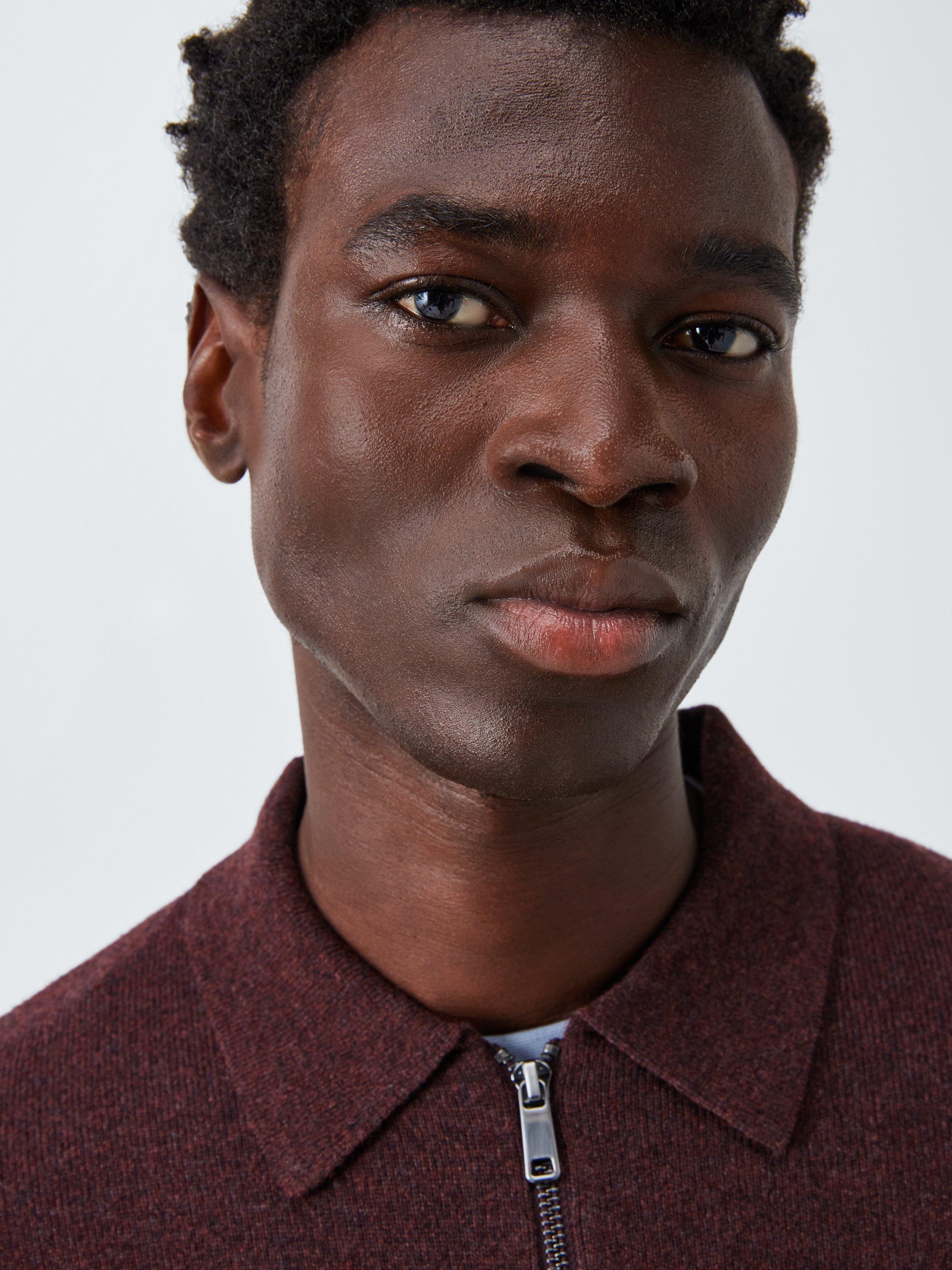 Product image 5 of 6, which shows Kin Lambswool Blend Zip Through Cardigan, Woodrush, M