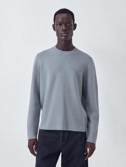 Kin Milano Crew Neck Cotton Jumper, Tradewinds