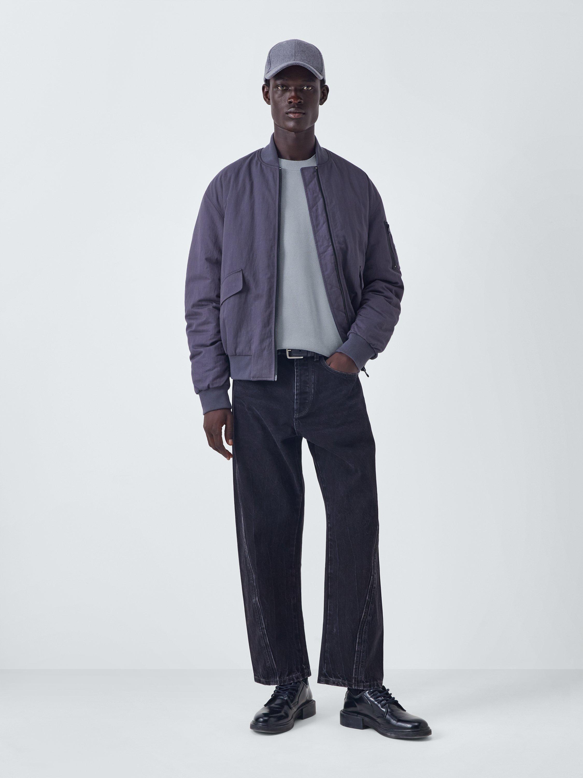 Product image 3 of 6, which shows Kin Milano Crew Neck Cotton Jumper, Tradewinds, S