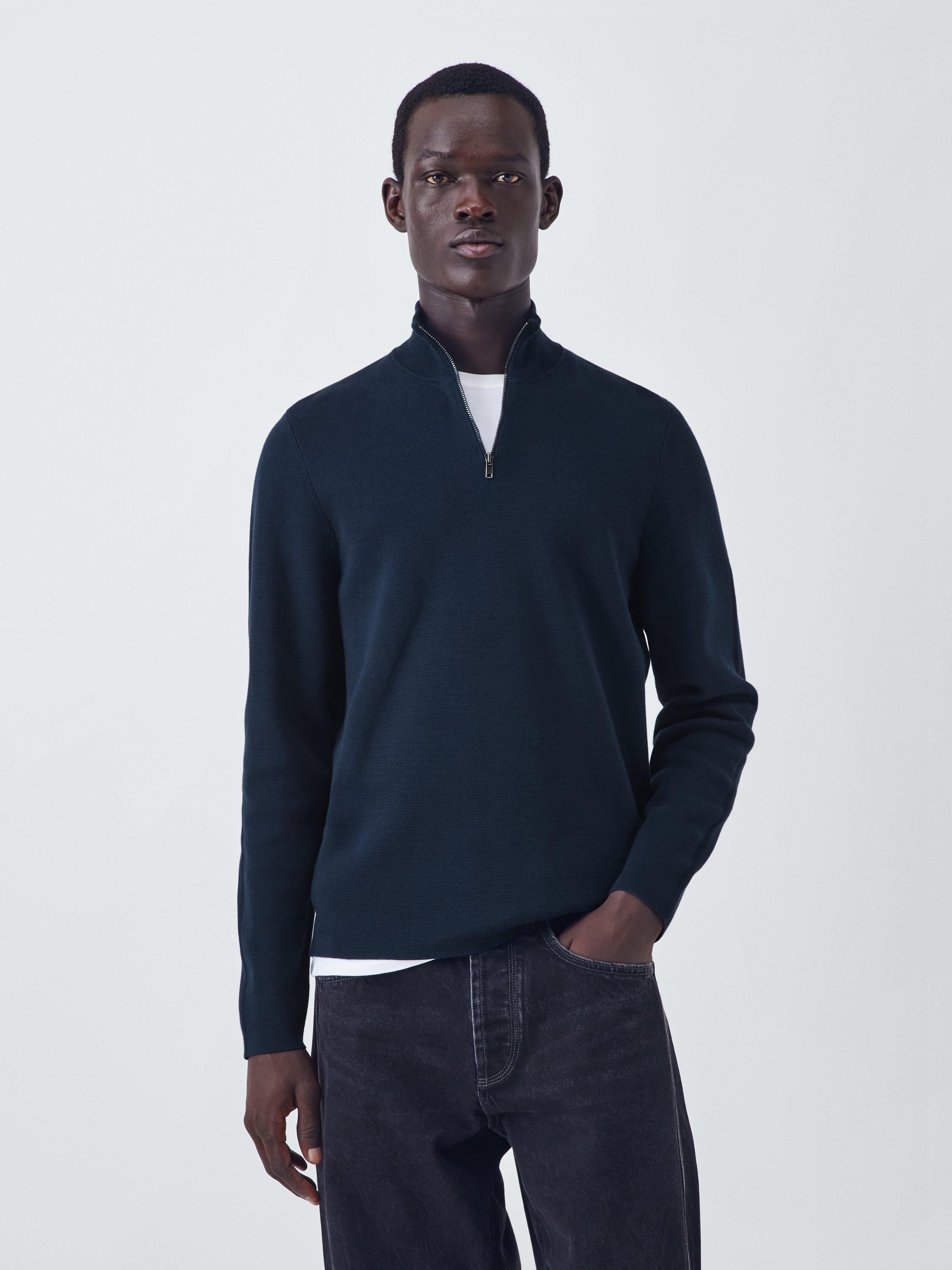 Kin Milano Half Zip Cotton Jumper