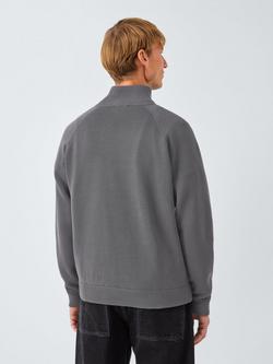 Kin Cotton Millano Knit Side-Zip Jumper - view 2, Asphalt