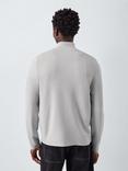 Kin Milano Half Zip Cotton Jumper, Quiet Gray