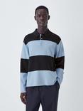 Kin Relaxed Fit Stripe Cotton Blend Rugby Shirt