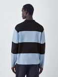 Kin Relaxed Fit Stripe Cotton Blend Rugby Shirt